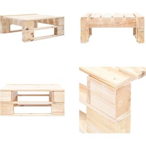 vidaXL Tuinhocker pallet hout - Poef - Poefs - Poefen - Pallet Poef