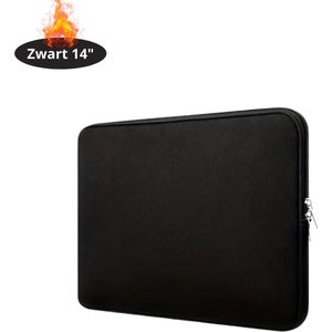 Bovista Laptoptas Schokbestendig - Laptop Sleeve - Rugtas - Schoudertas - Laptoshoes - Kantoortas - Dames & Heren - 14 Inch - Zwart