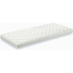 LUCEVI - Housebed 03 Huisbed + Lattenbodem + Matras - Wit/Zwart - 90x200 cm