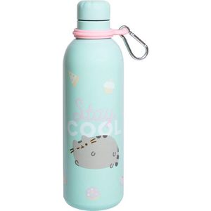 Grupo Erik Drinkfles Pusheen 500 Ml 7 X 25 Cm Rvs Lichtblauw