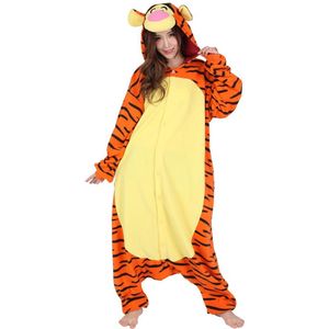 Tijgertje Onesie Pak Kostuum Outfit Huispak Jumpsuit Verkleedpak - (Disney) Premium Verkleedkleding - Halloween & Carnaval - SAZAC - Kinderen & Volwassenen - Onesize (155-182 cm)