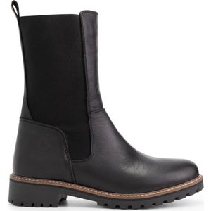 Travelin' Ringdal Leren Dameslaarzen - Wol gevoerd - Chelsea boots - Zwart leer - Maat 37