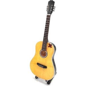 Mini gitaar Ed Sheeran akoestisch hout 25cm Miniature- Guitar-Mini -Guitar- Collectables-decoratie -gitaar-Gift--Kado- miniatuur- instrument-Cadeau-verjaardag