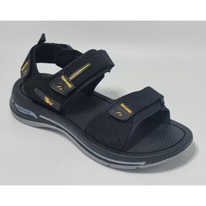 Reewalk® - Heren Sandalen – Sandalen voor Heren – Licht Gewicht Sandalen - Comfortabel Memory Foam Voetbed – Zwart – Maat 43