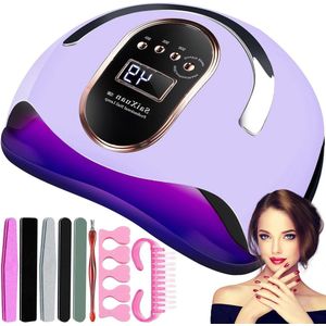 UV led lamp nagellamp 168W voor professionele manicure pedicure - semi permanente nagellak - 4 timers - 10s 30s 60s 99s - led display - automatische sensor.
