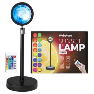 Sunset Lamp - Projector lamp - 16 Kleuren - 360 graden draaibaar – Afstandsbediening - TikTok Lamp - Sfeerverlichting - Zonsondergang Lamp - LED LAMP - Kerst cadeau - Kamer Decoratie - Verjaardag cadeau - Summervibes - licht projector - Mobstore