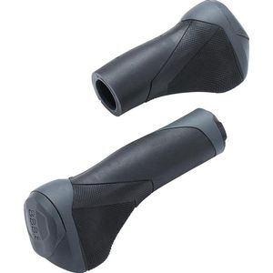 BBB Cycling Handvatten ErgoStyle Stuurgrips geschikt voor Draaiversneller BHG-83 - Zwart/Grijs - 92 Mm/133 Mm