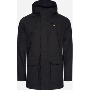 Lyle & Scott Microfleece Parka 2.0 Jassen Heren - Winterjas - Zwart - Maat L