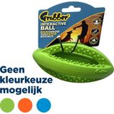 Happy pet grubber interactieve rugbybal mini assorti 19x9x9 cm