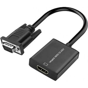 HDMI To VGA Adapter 1080P Met audio