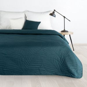 Oneiro’s luxe BONI Type 6 Beddensprei Turquoise - 220x240 cm – bedsprei 2 persoons - beige – beddengoed – slaapkamer – spreien – dekens – wonen – slapen
