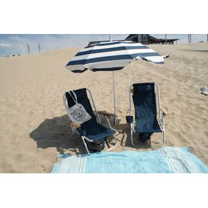 Strandstoel verstelbaar rugleuning 4 standen rugzak inklapbaar beach chair opvouwbaar