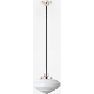 Art Deco Trade - Hanglamp aan snoer Deco Punt 20's Nikkel