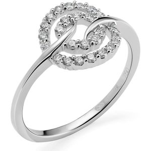 Orphelia RD-3217/52 - Ring - 18 Karaat Witgoud / Diamant 0.26 ct