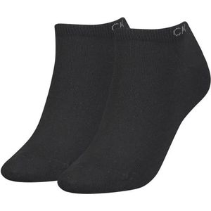 Calvin Klein Sneaker (2-pack) - dames enkelsokken - zwart - Maat: One size
