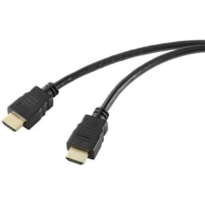 SpeaKa Professional SP-10481292 HDMI-kabel HDMI Aansluitkabel HDMI-A-stekker, HDMI-A-stekker 2.00 m Zwart Ultra HD (8K)