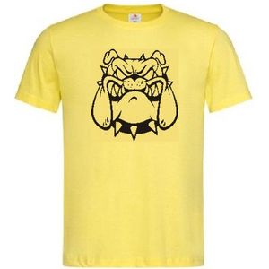 Grappig T-shirt - bulldog - gevaarlijk uitziende hond - maat XXL