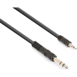 Vonyx audiokabel 3,5mm jack stereo - 6,3mm jack stereo - 1.5 meter