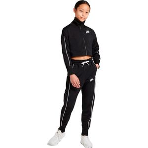 Nike Sportswear High Waisted Trainingspak Groot Dames - Black / White / White - 13-15 jaren