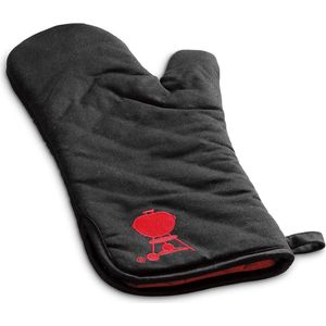 Premium Oven Mitt - Cotton & Polyester - Safe Barbecuing - 1 Size - Black (6472) bbq accessoires