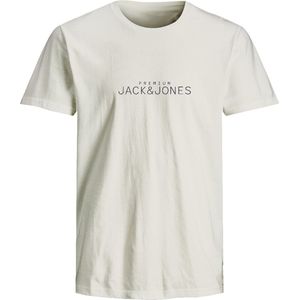 JACK&JONES PLUS JPRBLAVANCE SS TEE CREW NECK FST PLS Heren T-shirt - Cloud Dancer