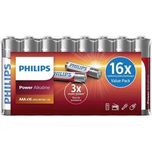 Philips Power Alkaline AAA 16 stuks
