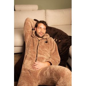 Originele Knuffle® Zitzak - Kleur Bruin (ook verkrijgbaar in beige) - 150x110x50 cm - Super zacht en heerlijk warm - Duurzaam 100% gerecycled materiaal - Gratis verzending - Gratis retourneren - Inclusief vulling - Beanbag - Vetsak - Fatboy