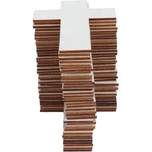 36 Houten Kruis Ornamenten voor Familie Eettafel Bruiloft - DIY Ambachten Kit