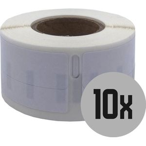 DULA Dymo Compatible labels - Wit - 99017 - S0722460 - Hangmapetiketten - 10 rollen - 21 x 51 mm - 220 labels per rol