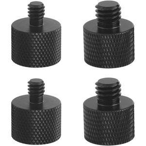 Schroefdraadadapters 1/4 inch naar 3/8 inch - 4 Stuks voor Statief en Microfoon
