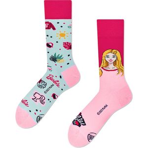 Many Mornings unisex sokken - Barbie - Unisex - Maat: 35 - 38