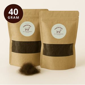 ComfortWol – 100% natuurlijke antidruk-wol 40 gram | Wandelwol voor voeten, helpt tegen blaren, hielspoor & likdoorns | Ideaal voor Avondvierdaagse, Nijmeegse Vierdaagse, Pieterpad | Met lanoline, teenspreider-effect & likdoornpleisters | Voetwol