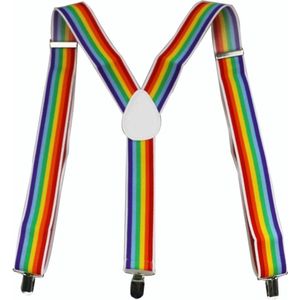 Finnacle - ""Bretels - Unisex - Regenboog Carnaval Suspensers voor Festivals en Gay Pride