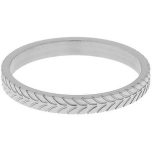 Essentialistics - Ring minimalistisch pijltjes - Maat 17 - Zilverkleur - Stainless steel (verkleurt niet)