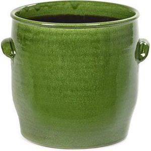 Serax Bloempot Sierpot Handles Groen D 25 cm H 25 cm