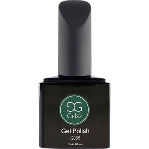 Gelzz Gellak - Gel Nagellak - kleur Jade G055 - Groen - Dekkende kleur - 10ml - Vegan