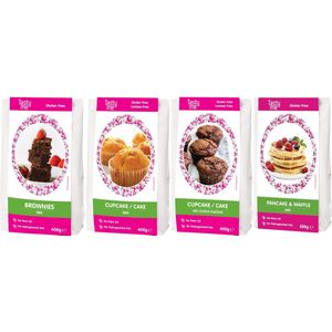 Set 4 van 4 mixen glutenvrij - glutenvrij bakken - Tasty Me