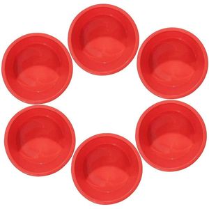 Silicone Cake Mould 4.2 Inches Round Mini Baking - Non Stick Coating - Cakes Bread Pie Jelly - Pack of 6