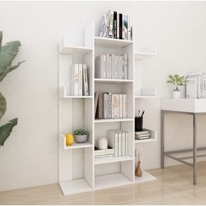 vidaXL Boekenkast Wit 86x25,5x140 cm Hout