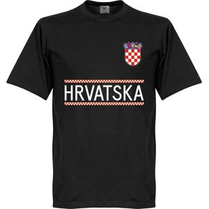 Kroatië Keeper Team T-Shirt - Zwart  - M