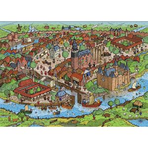 Puzzel Gouda: Een dag in de Middeleeuwen - door Thijs Jansen