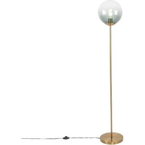 QAZQA pallon - Art Deco Vloerlamp | Staande Lamp - 1 lichts - H 1430 mm - Groen - Woonkamer | Slaapkamer | Keuken