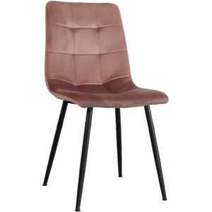 SET DEAL: 6 stuks Eetkamerstoel Catoo velvet roze eetstoel zetel