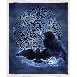 Raaf Raven Fleece Deken 150*200cm Celtic Raven