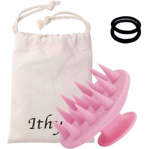Massaborstel voor haar en hoofdhuid - Voor alle haartypes, Zachte siliconen haren, Anti-roos behandeling, Comfortabel voor mannen, vrouwen, kinderen en huisdieren