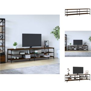 vidaXL TV-meubel - bruineiken - 200 x 30 x 50 cm - trendy en praktisch design - Kast