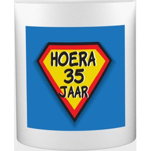 Akyol - hoera 35 jaar Mok met opdruk - verjaardag cadeau - Jarige - leuk kado om te geven - 350 ML inhoud