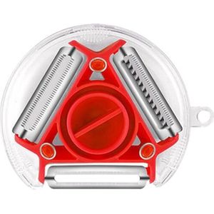Jumada's - Groentesnijder - 3-in-1 Schiller - Fruitschiller - Aardappelschiller - Keukenhulp in RVS