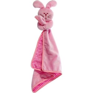 Hondenspeelgoed pluche cuddly konijn - Roze - 40 x 7 x 7 cm