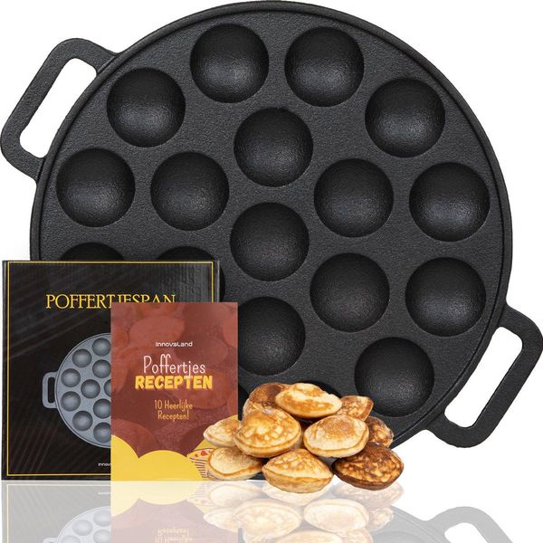 Skottsberg The Original 532673 Cast Iron 'poffertjes' pan, 24 cm